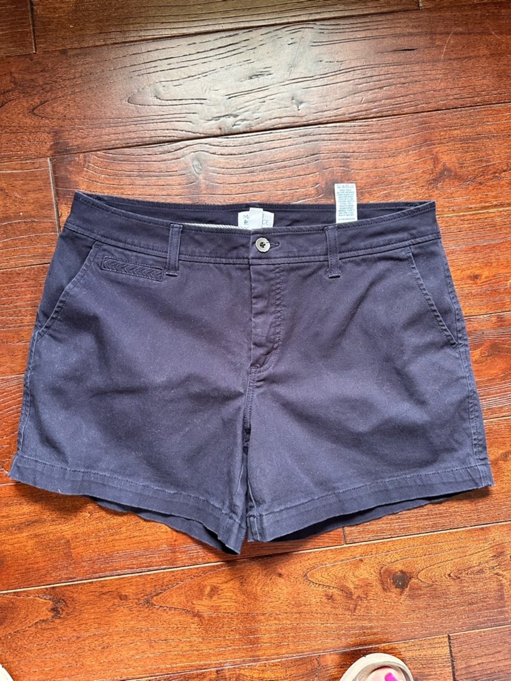 Market & Spruce Classic Women's Navy Cotton Shorts